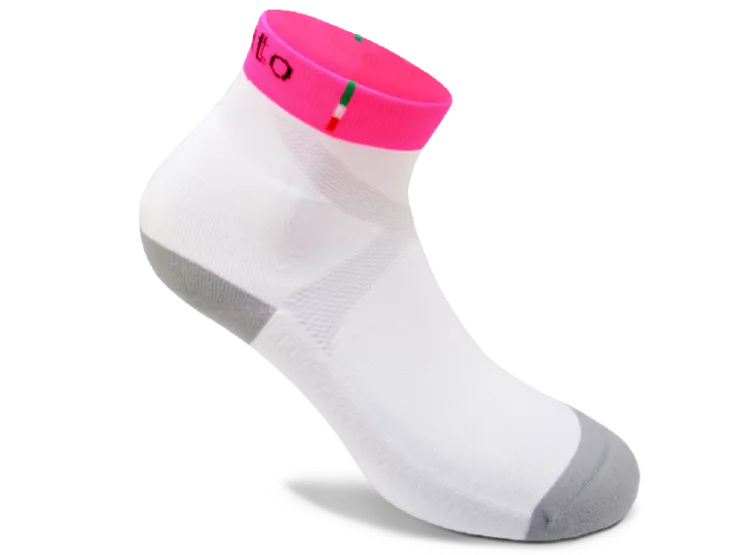 Calze*Gelattto FITNESS GO WHITEFUXI WHITE/FUXIA
