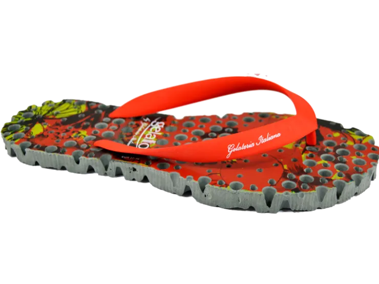 Outlet*Gelattto MERINGA FLOWER REDGREY RED/GREY