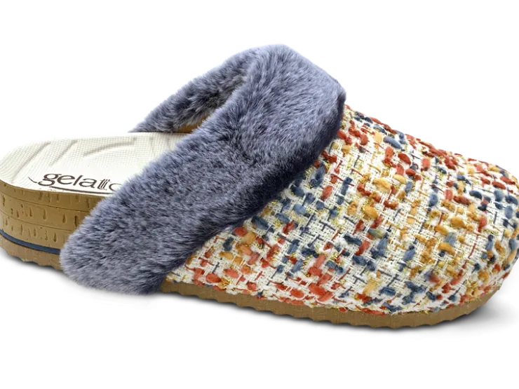 Woodstock Soft Furry*Gelattto WOODSTOCK SOFT FURRY MULTI BLU MULTICOLOR/BLU